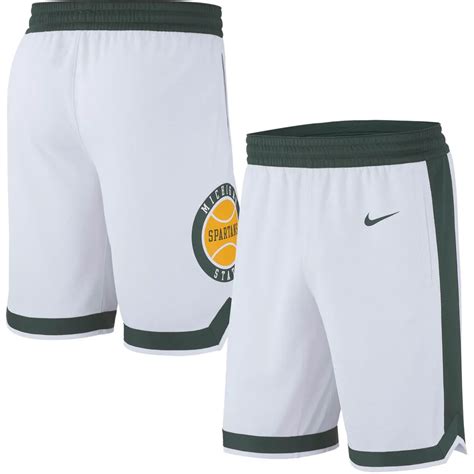 nike michigan state spartans replica basketball shorts white 33809xmsh|Michigan State Spartans Nike Limited Retro Basketball Shorts .